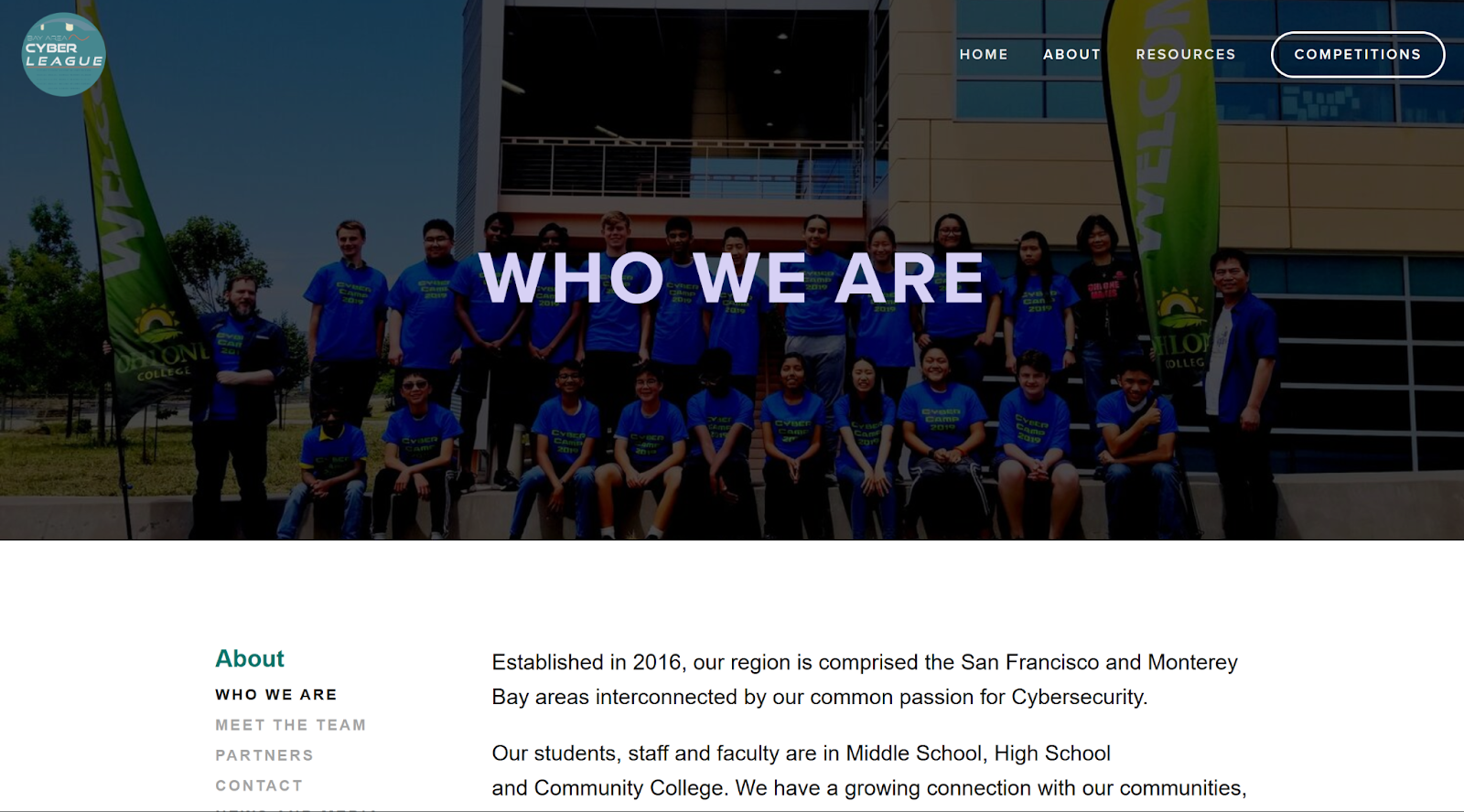 BACL's website header from 2020.