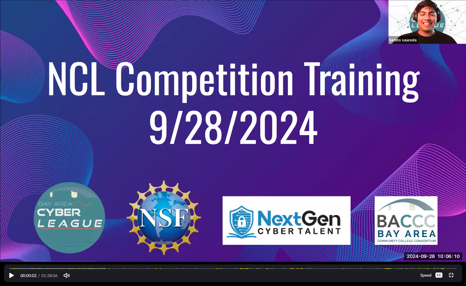 Zoom NCL training session