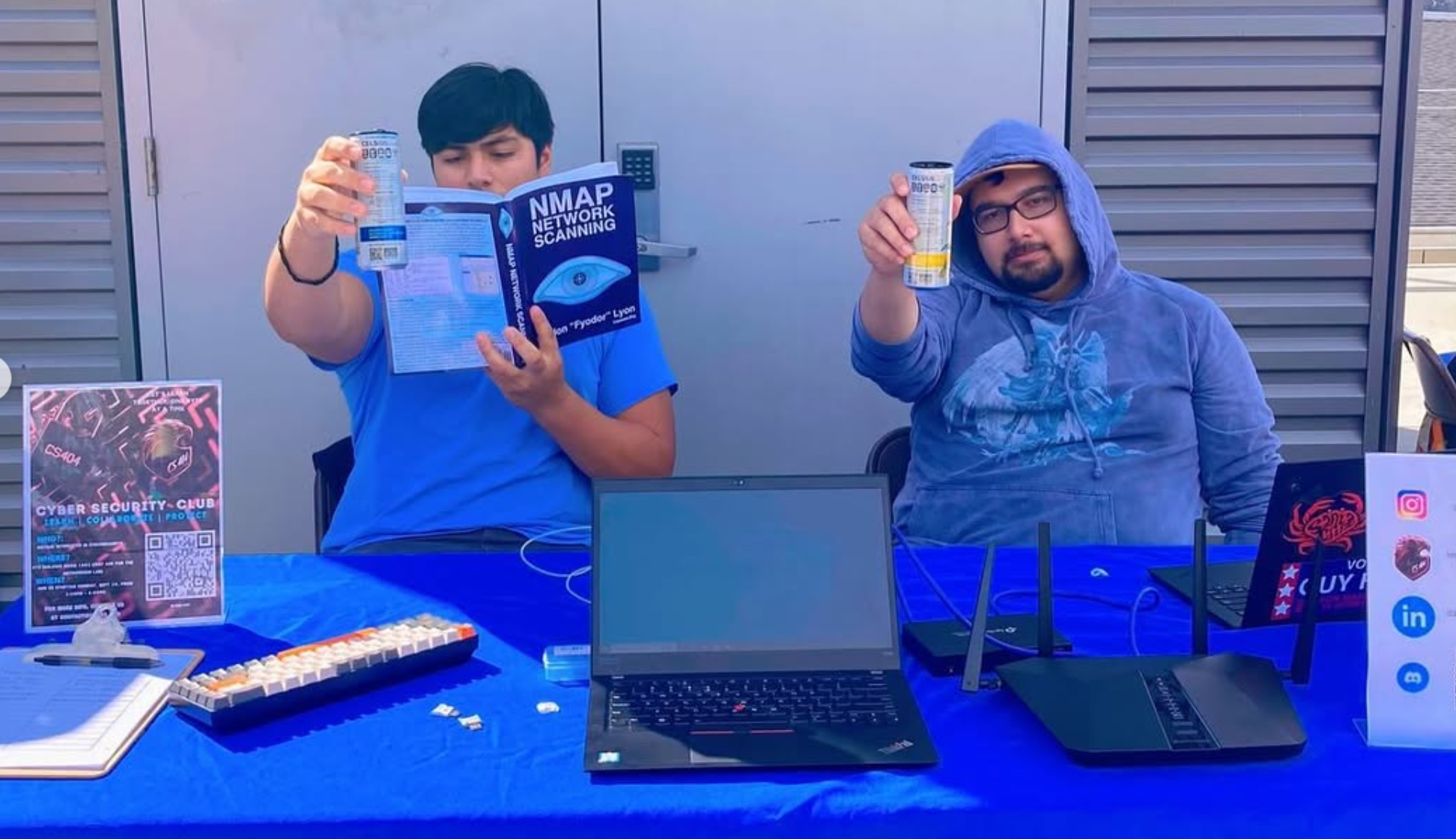 Picture of me an Lupe at Cabrillo's clubfair.