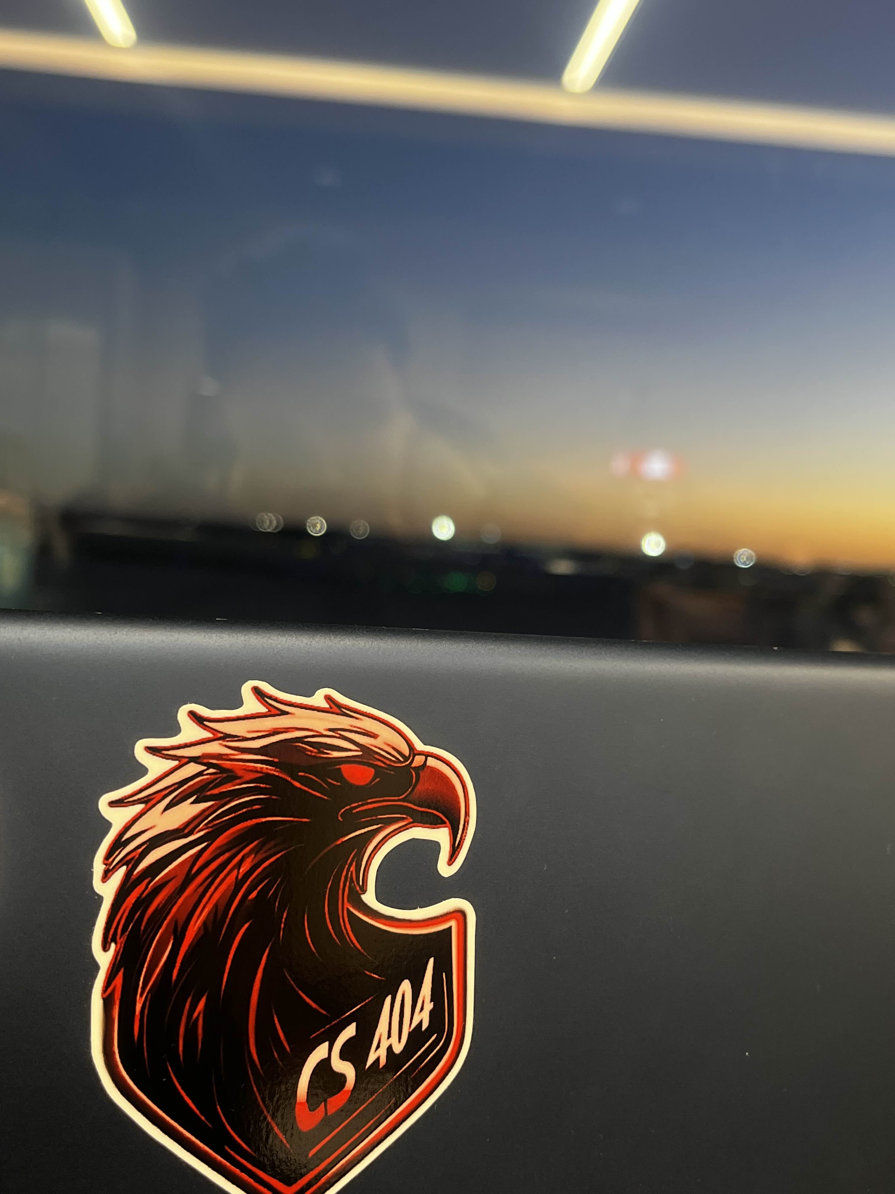 One of our stickers proudly represented on a members' laptop.