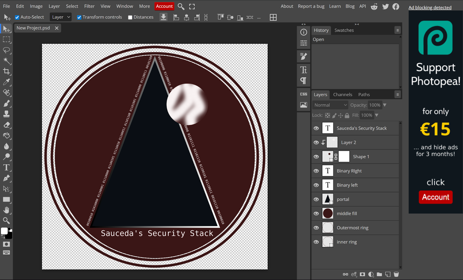 An early version of my Logo.