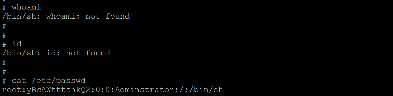 A screenshot from the output of running cat /etc/passwd. 